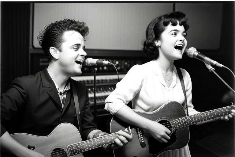 Billie Joe Armstrong and Norah Jones Recording in Studio.jpeg