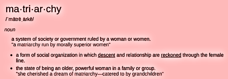 Matriarchy Definition