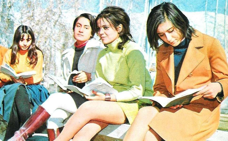 Tehran University students lounge in 1971. Tehran University was opened to women in 1934, when the college was founded, which was well before most universities in the United States were integrating women into the classroom. Kaveh Farrokh/foreignpolicy.com