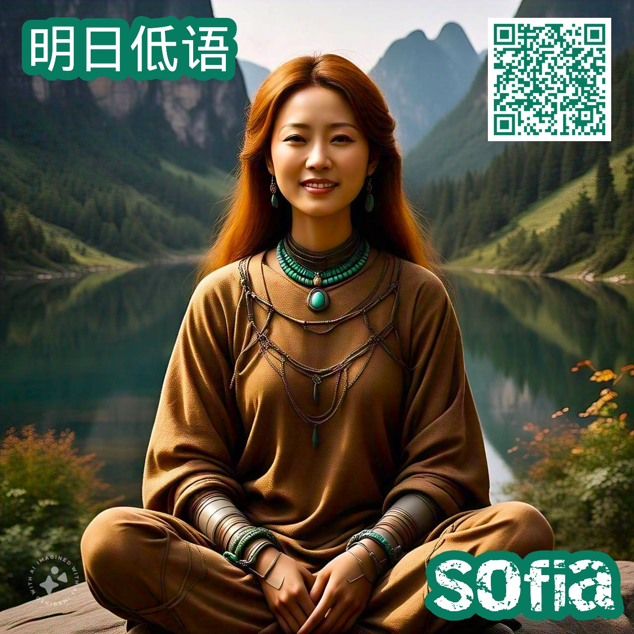 (AI Gen) TATANKA's Sofia's 明日低语 (Míngrì Dīyǔ) "Whispers of Tomorrow"