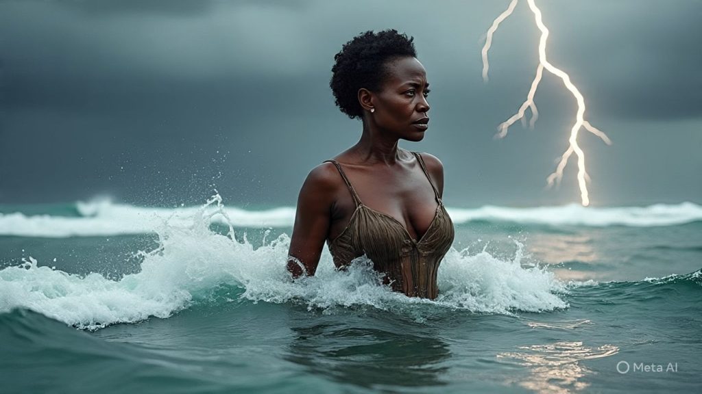 She Stands Where Storms Break