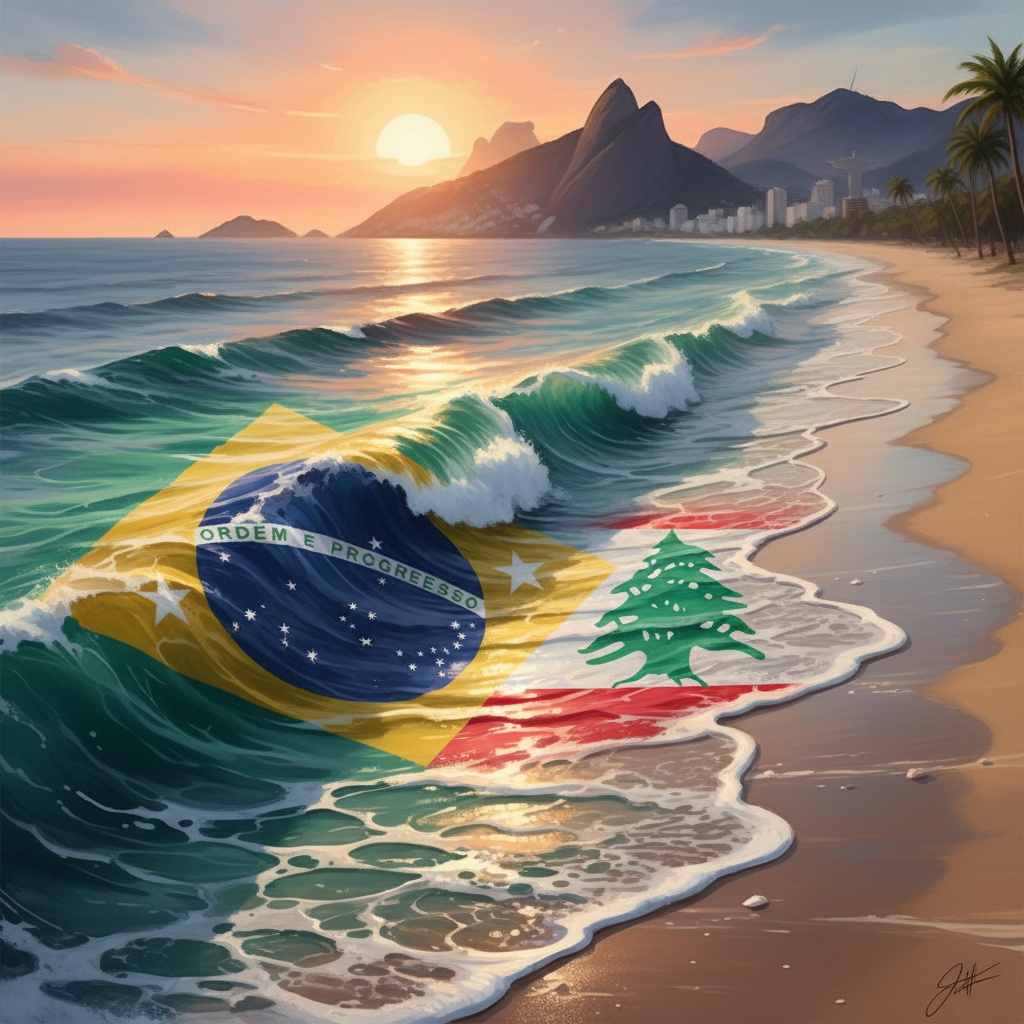 "سواحل البرازيل" (Sawāhel el-Brazil) – Brazilian Shores”