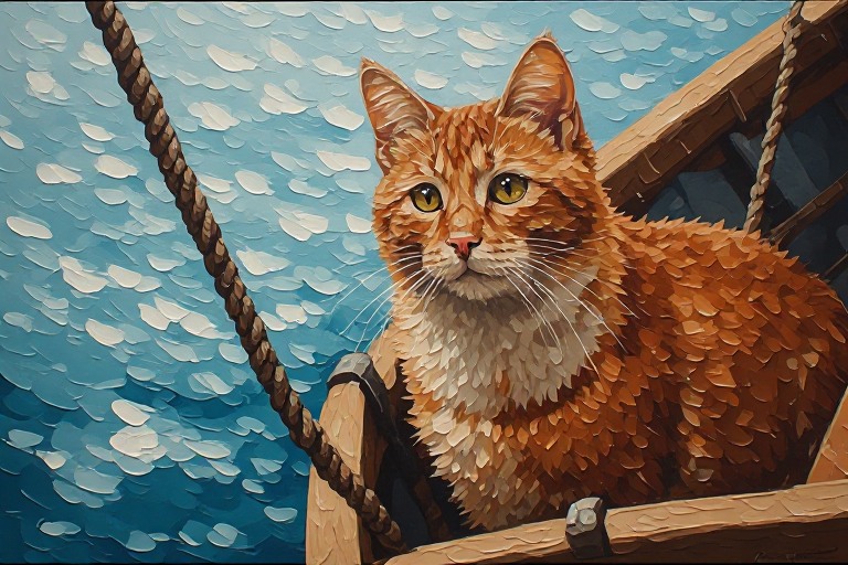 Copper Cat on White Waters (Coda)