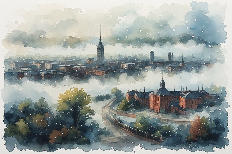 Ganges Fog Over Manchester