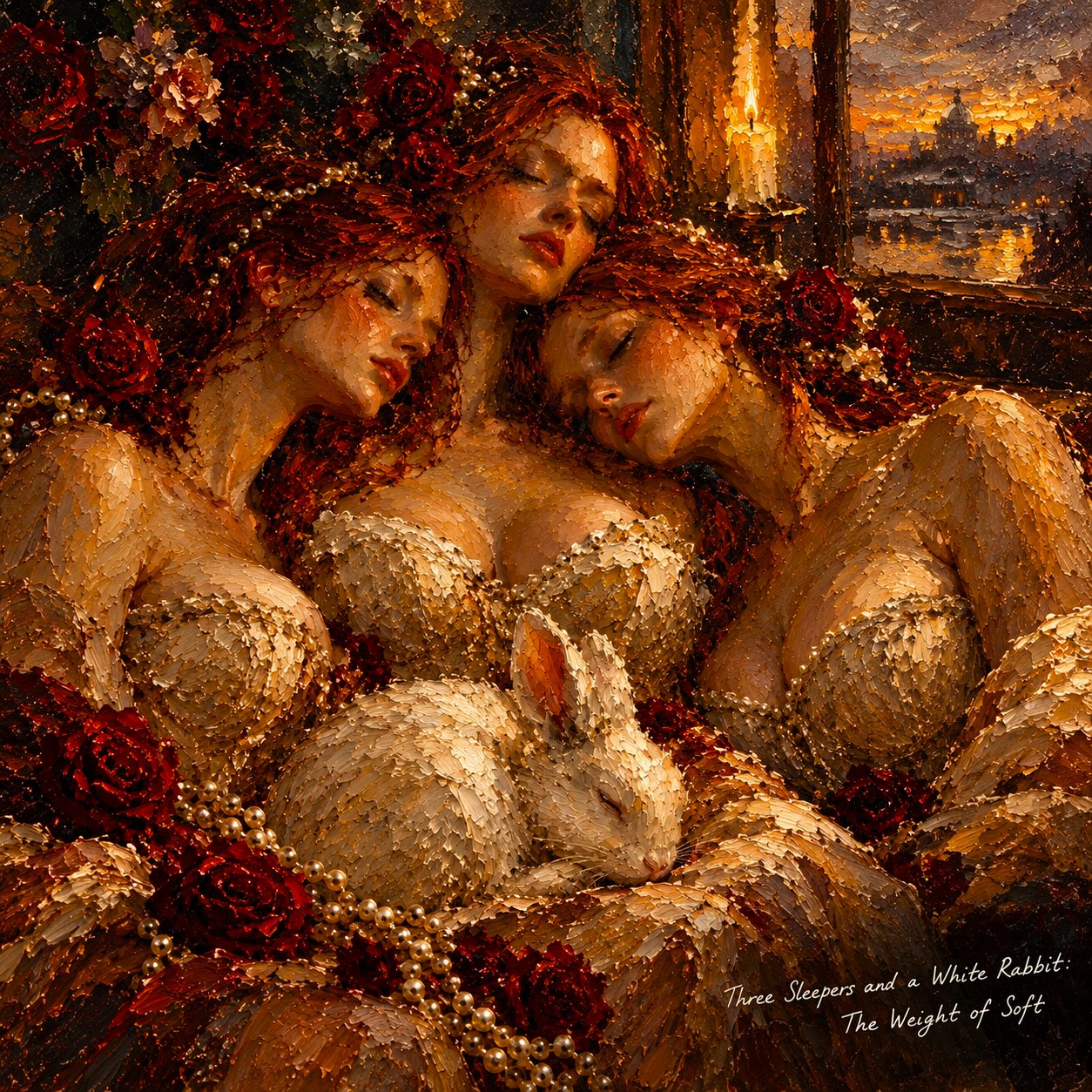 Three Sleepers and a White Rabbit