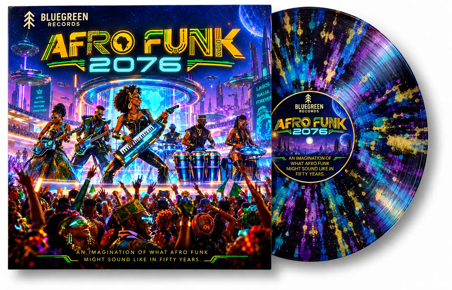 Afro Funk 2076 – A 𝔹𝕝𝕦𝕖𝕘𝕣𝕖𝕖𝕟 ℝ𝕖𝕔𝕠𝕣𝕕𝕤 LP